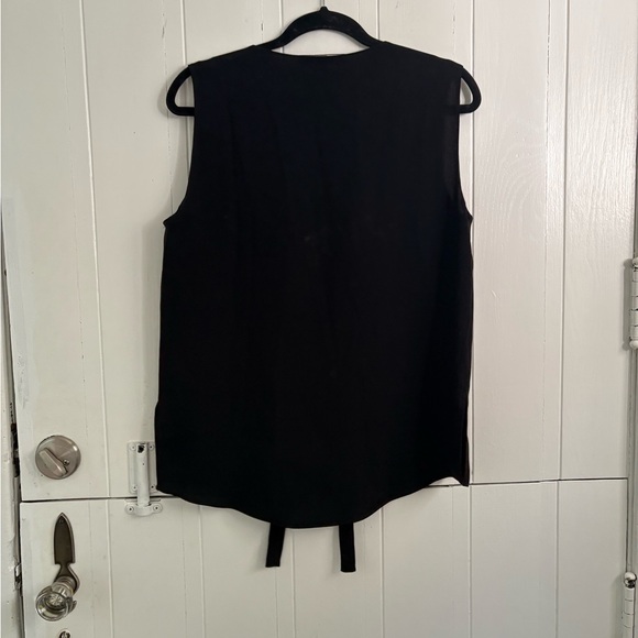 BCBG Black Sleeveless Lace-Up Top - Picture 3 of 3